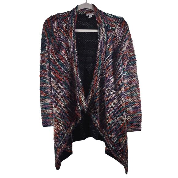 Boston Proper Open Front Knit Cardigan, Size XS - Picture 1 of 9